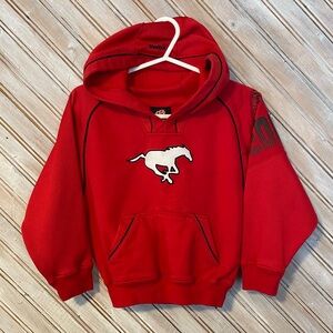 Reebok Calgary Stampeders CFL football Canada 🇨🇦 youth kids sweater hoodie red